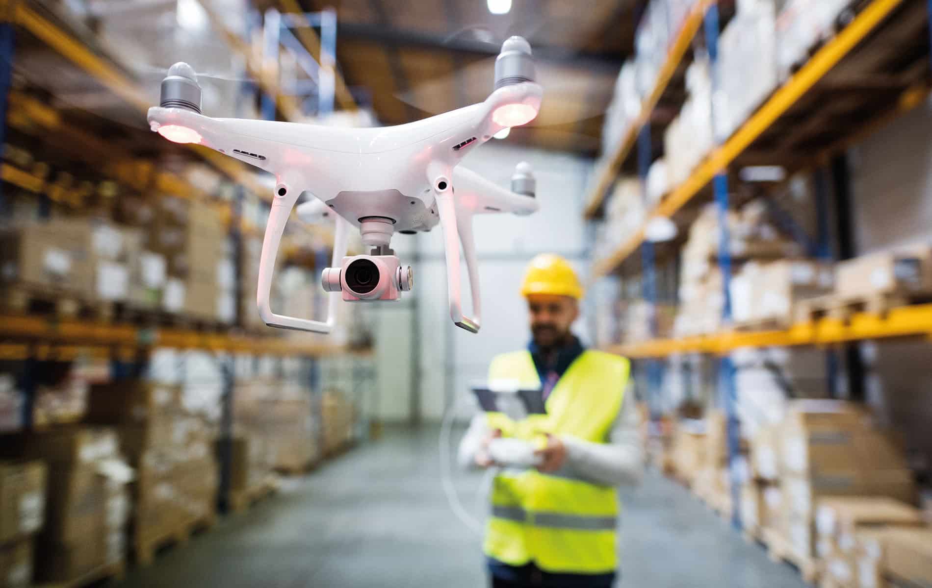 Drone-al történő raktári leltározás QR kód alapján